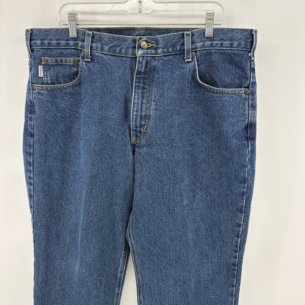 Carhartt B17 DST Jeans Relaxed‎ Fit Tapered Leg Men's 38x28 Blue Medium Wash
